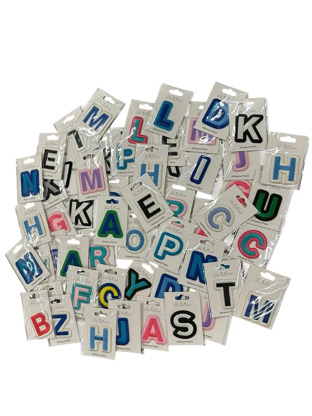 Ink & Barrel Adhesive Letter Patch (Lot of 57) Mixture of Random Letters NWT